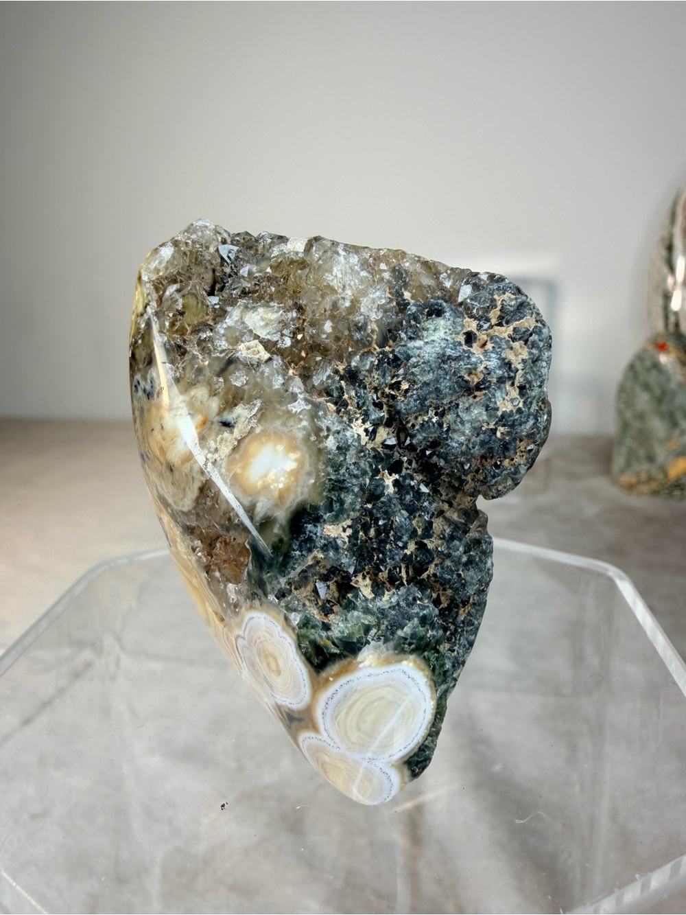 Ocean Jasper Mini Freeform — Madagascar 🌊✨ Rare Find